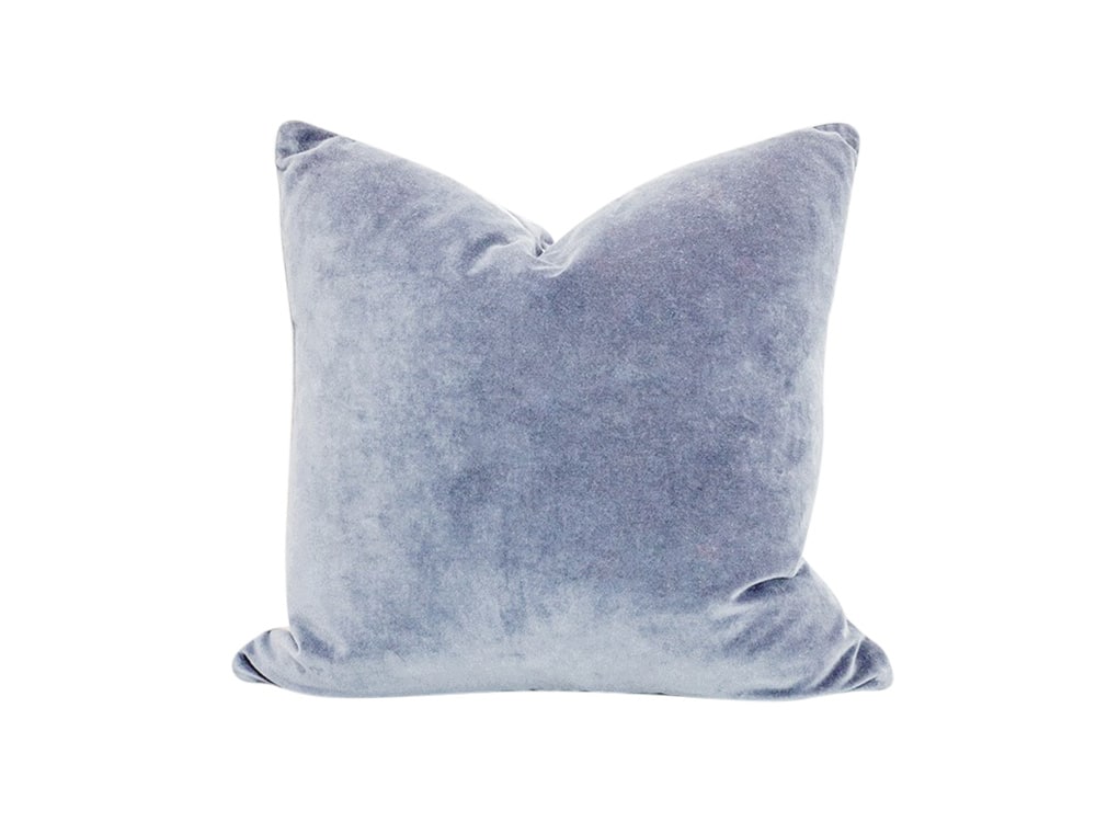 Featured image for “Ceylon Velvet Cushion Fjord Blue”