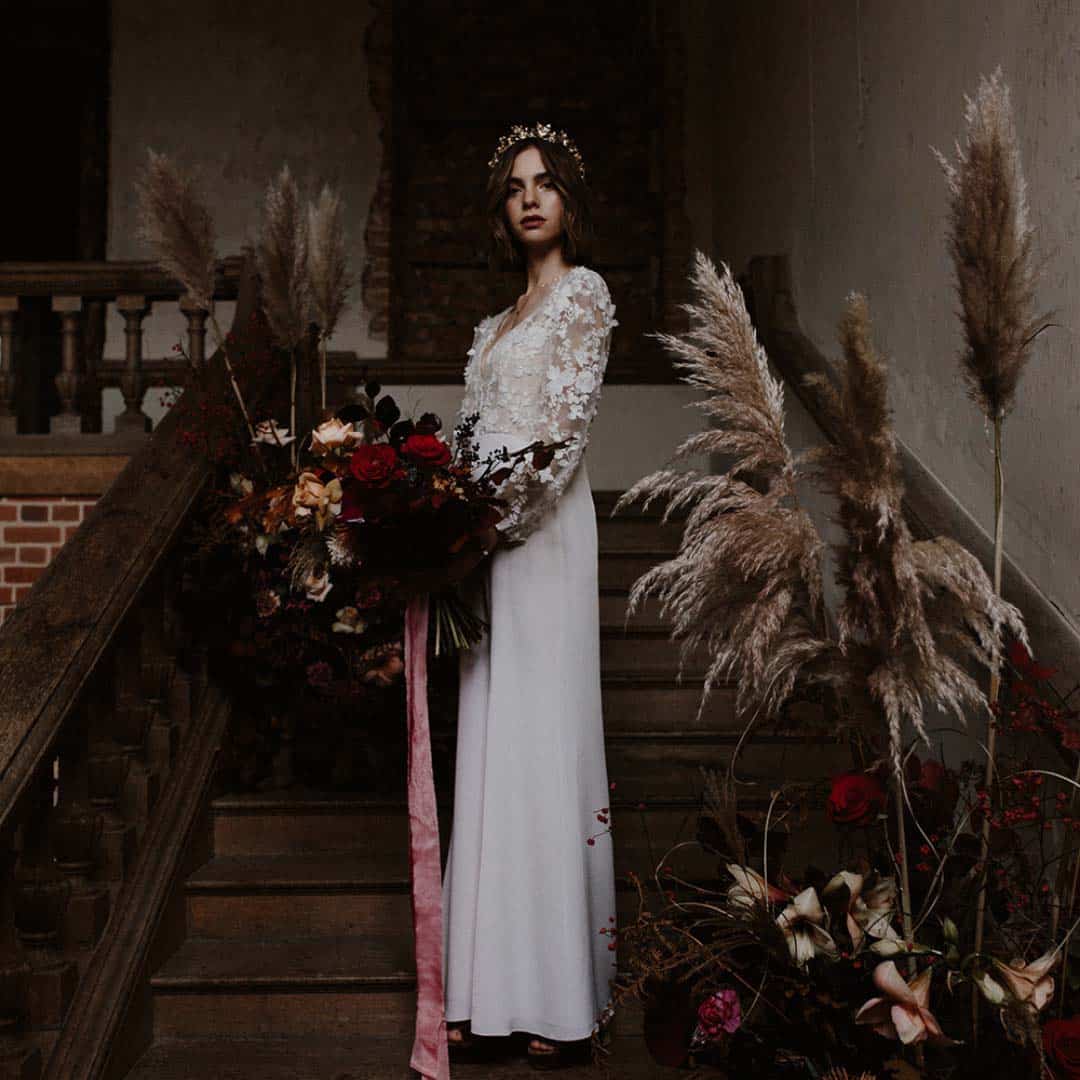 Featured image for “Deep Florals Styled Shoot”