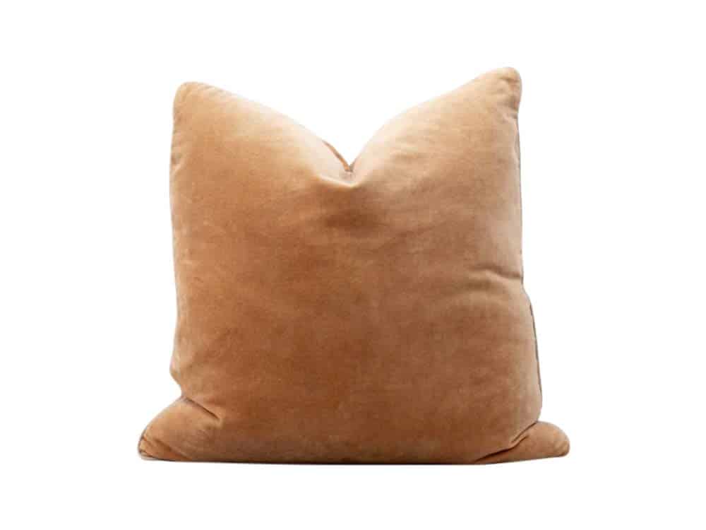 Featured image for “Ceylon Velvet Cushion Camel”