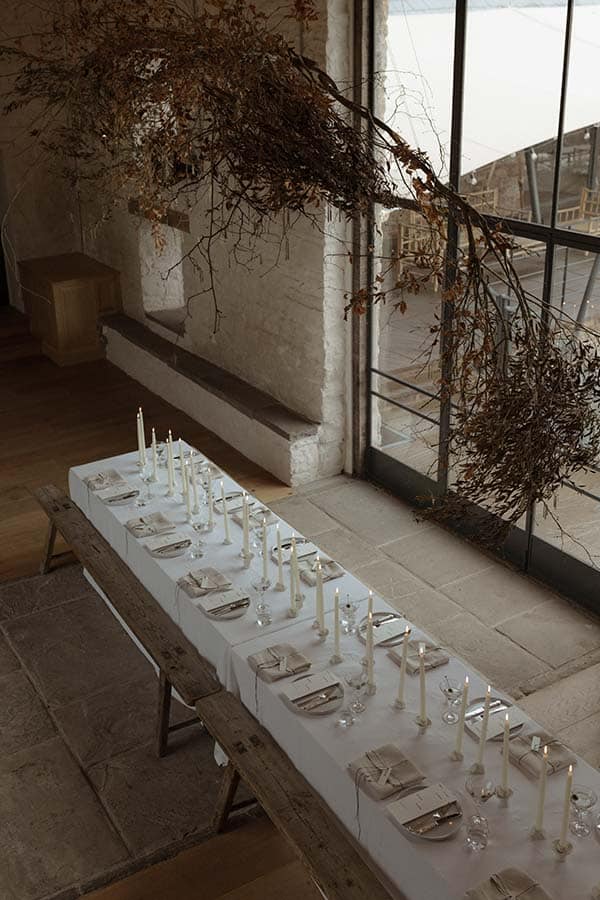 Artful Restraint – A Modern, Autumnal Reception in Wales