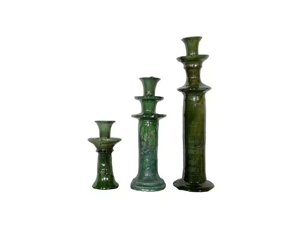 Featured image for “Poterie Candlesticks Green”