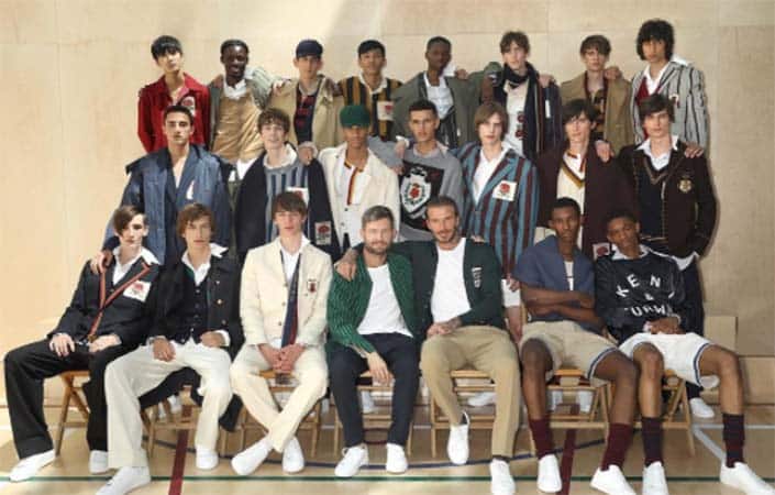 Vintage brand, Kent & Curwen with David Beckham