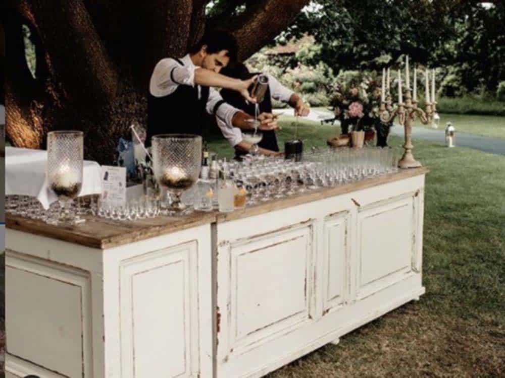 Vintage Wooden Bar for Hire