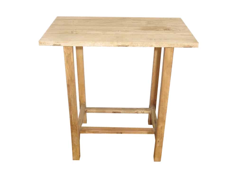 Rustic Wooden Poseur Table for Hire Scotland