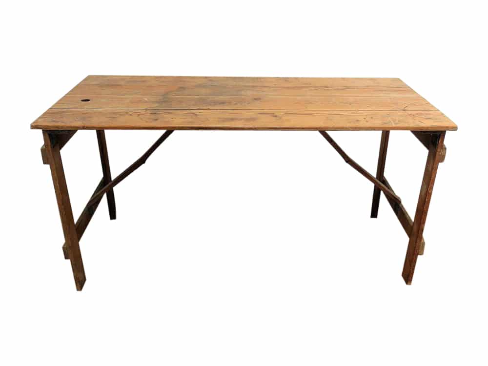 Wooden Table for Hire Scotland
