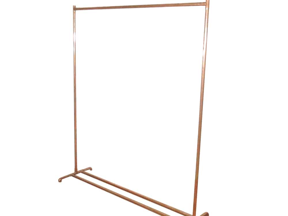 Copper Clothes Rail For Hire Devon