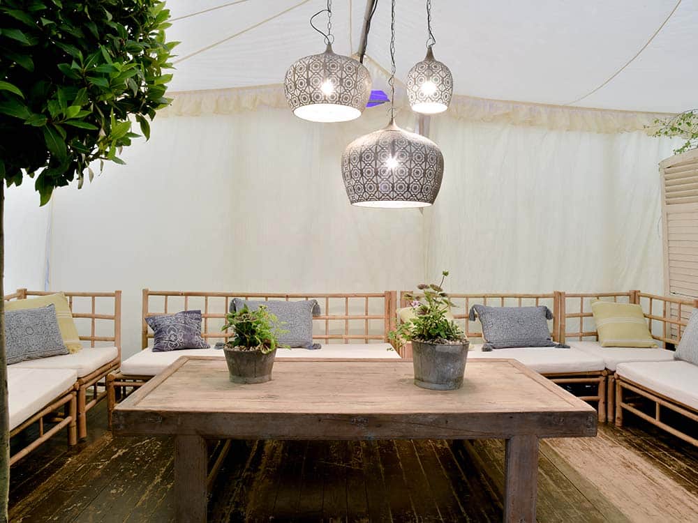 Vintage Low Wooden Table for Hire