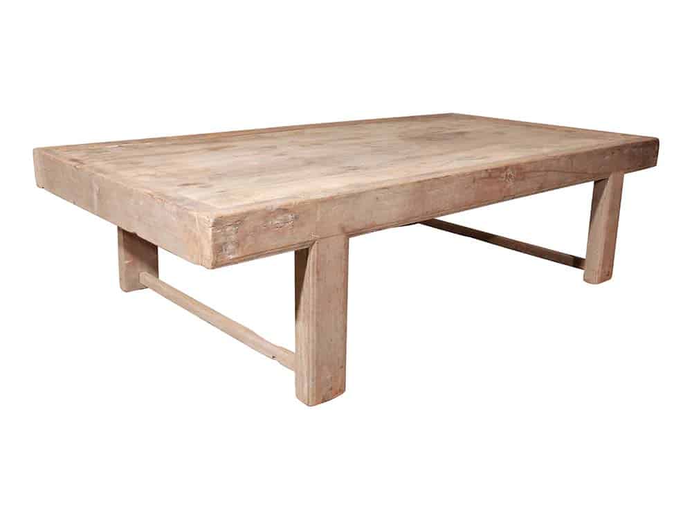 Vintage Low Wooden Table for Hire