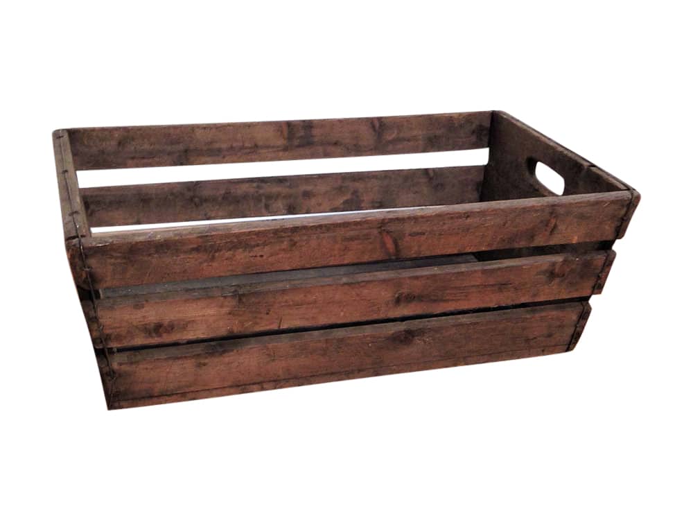 Rustic Wooden Basket for Hire Scotland