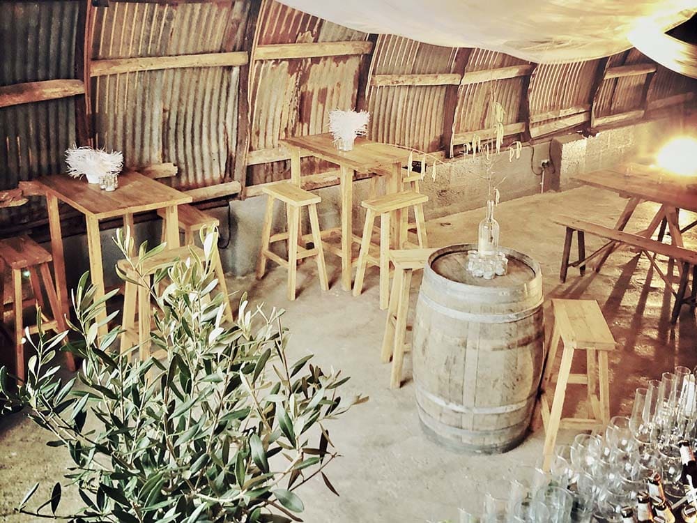 Rustic Wooden Poseur Table for Hire