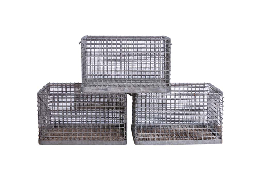 Vintage Metal Crates for Hire