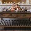 Distressed Solid Wood Table for Hire Distressed Solid Wood Table for Hire