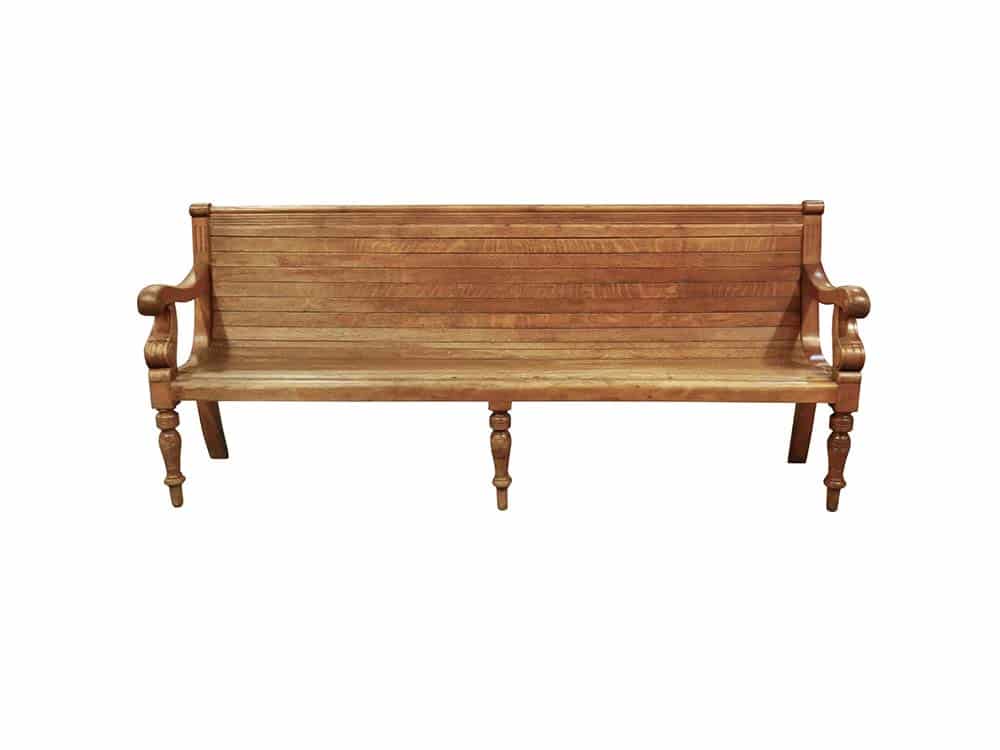 Station bench for hire