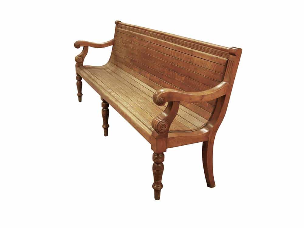 Station bench for hire