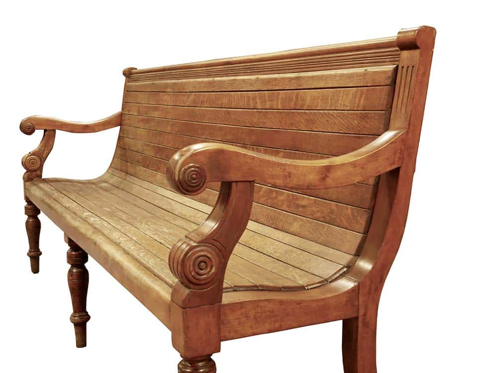 Station bench for hire