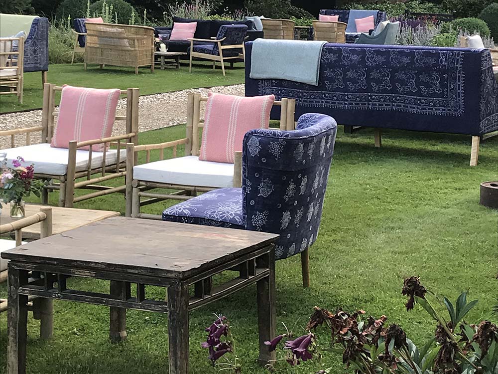 Chinese Indigo Chair for Hire London, South East