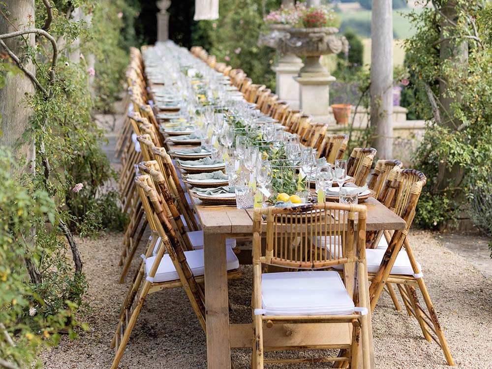 Bamboo Chairs for Hire Devon, Somerset, South West