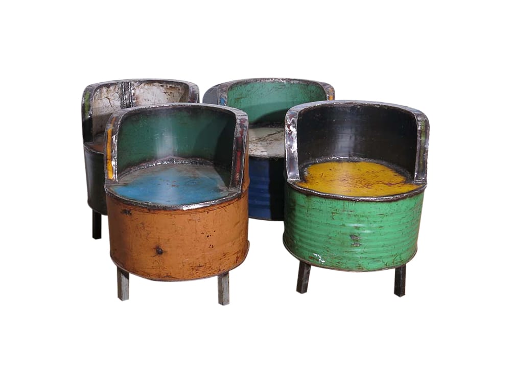 Recycled Oil Drum Chair Hire Bristol