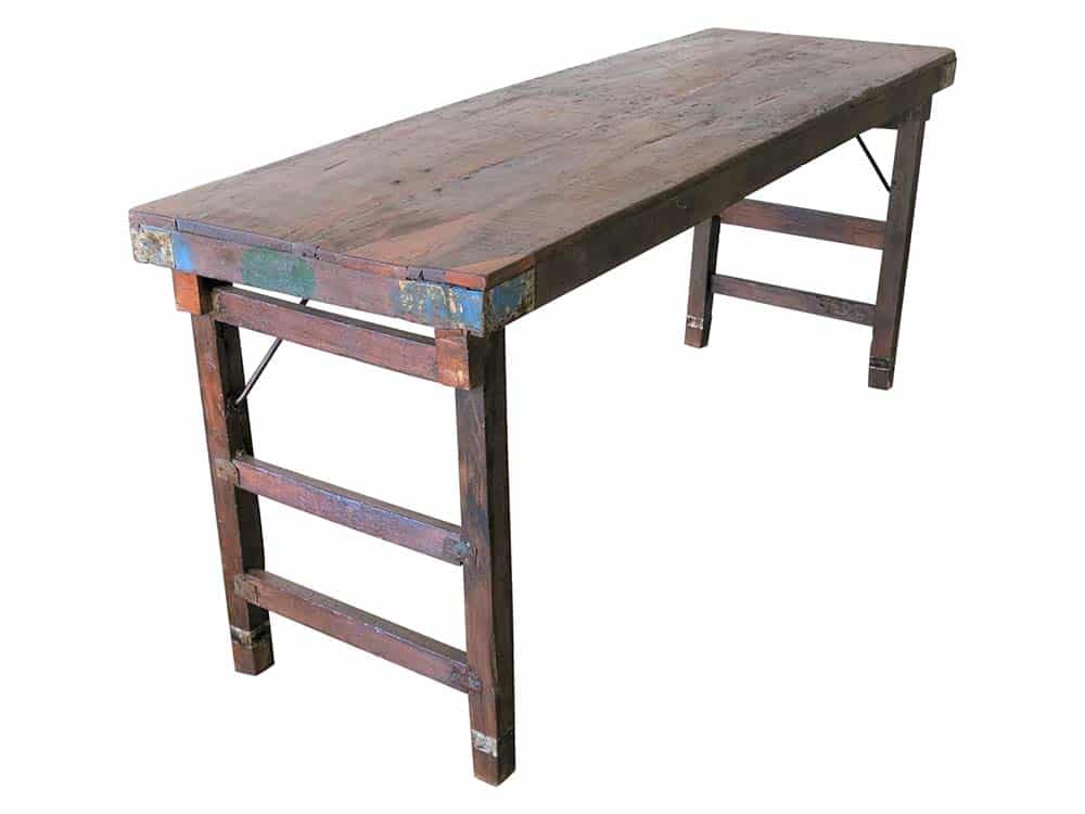 Wooden Trestle Table for Hire Edinburgh, Scotland