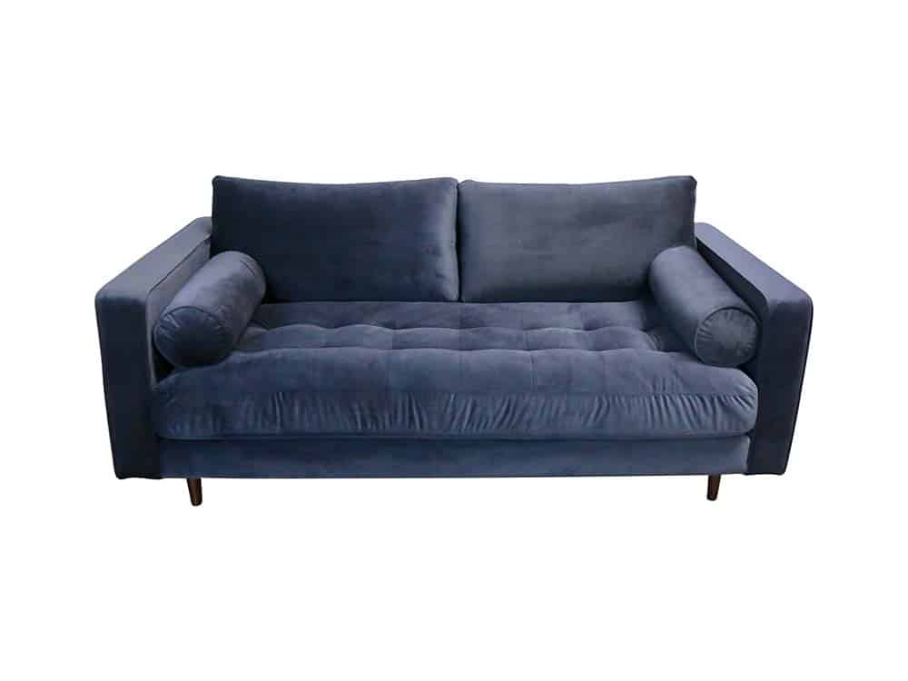 Navy Velvet Sofa for Hire