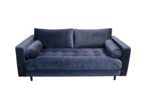 Navy Velvet Sofa for Hire London, South East