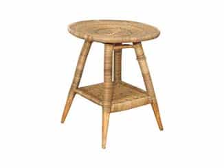 Cane Side Table