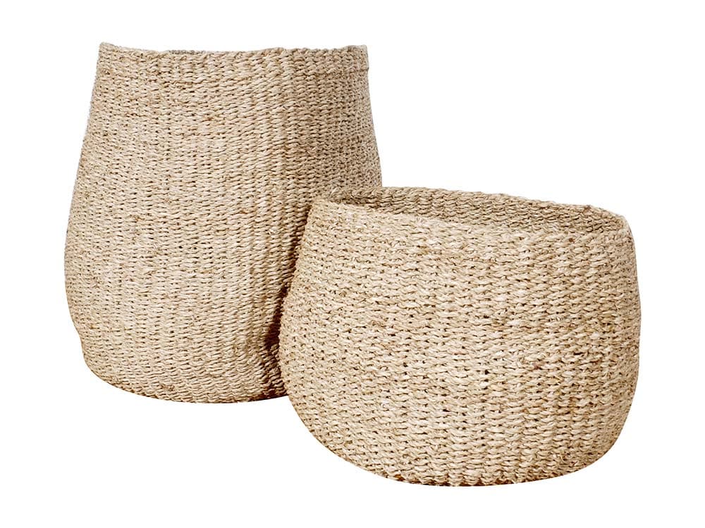 Closed Weave Seagrass Basket