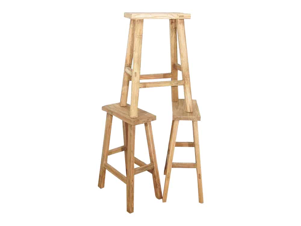 Rustic Wooden Stools for Hire Scotland