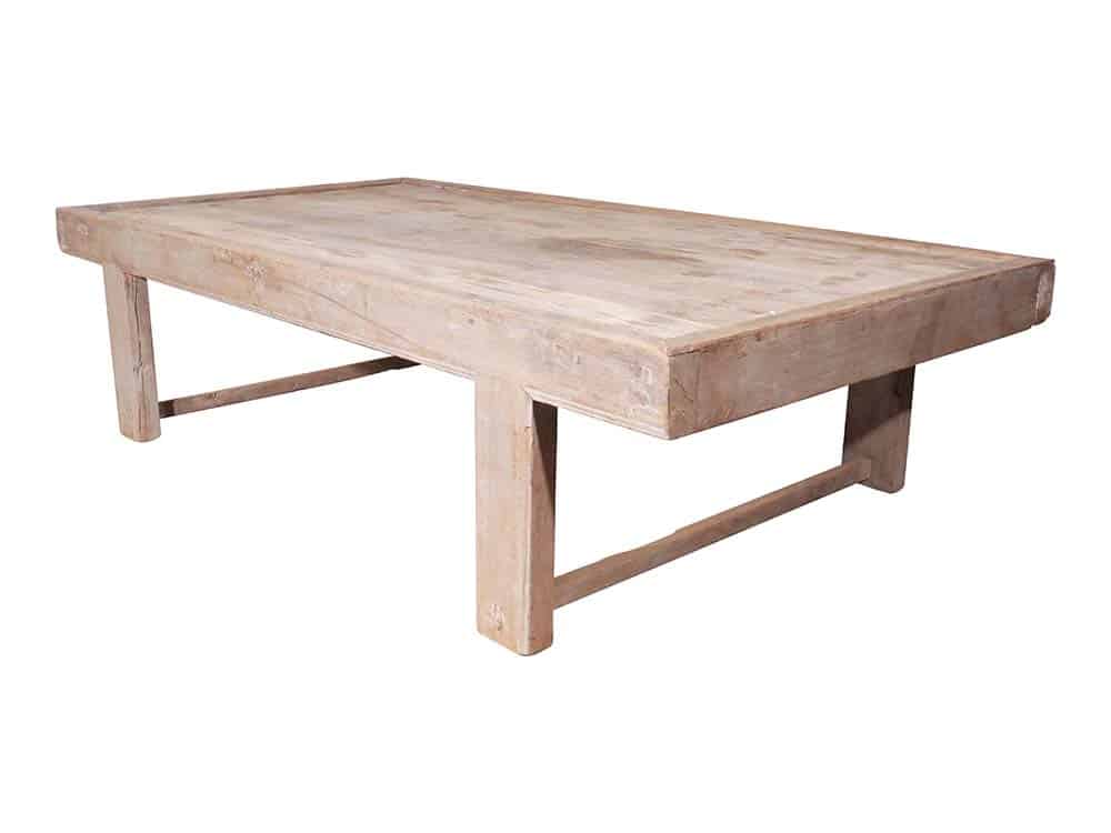 Vintage Low Wooden Table for Hire