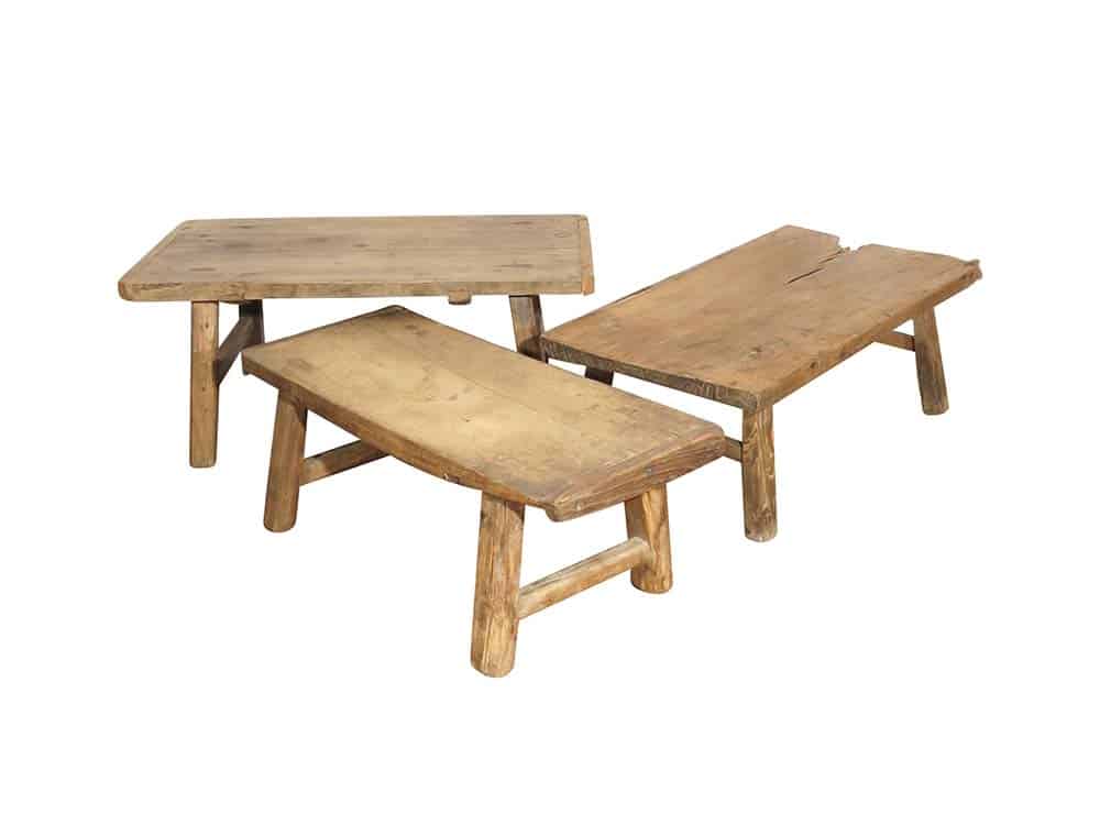 Antique Elm Coffee Table for Hire London