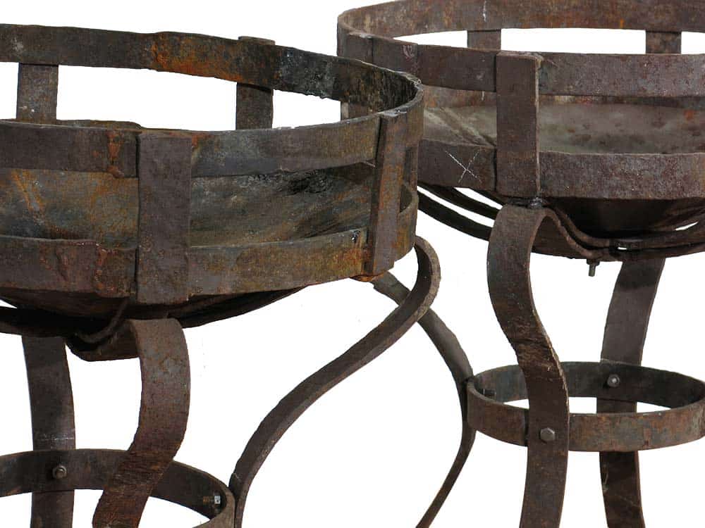 Rustic Metal Fire Pit for Hire