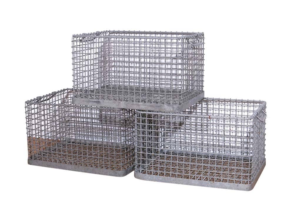 Vintage Metal Crates for Hire
