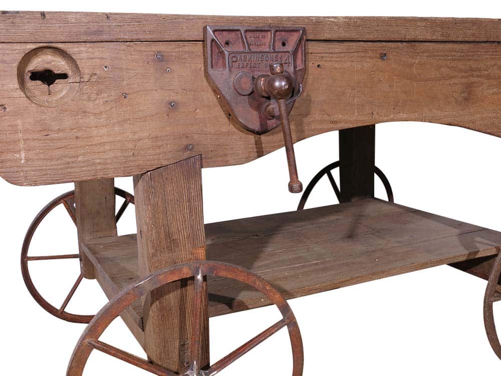 Vintage Wooden Workbench for Hire Dorset, Wiltshire