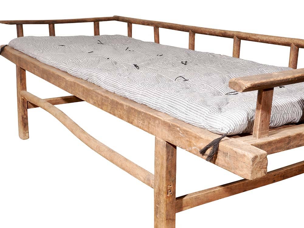 Antique Elm Daybed for Hire