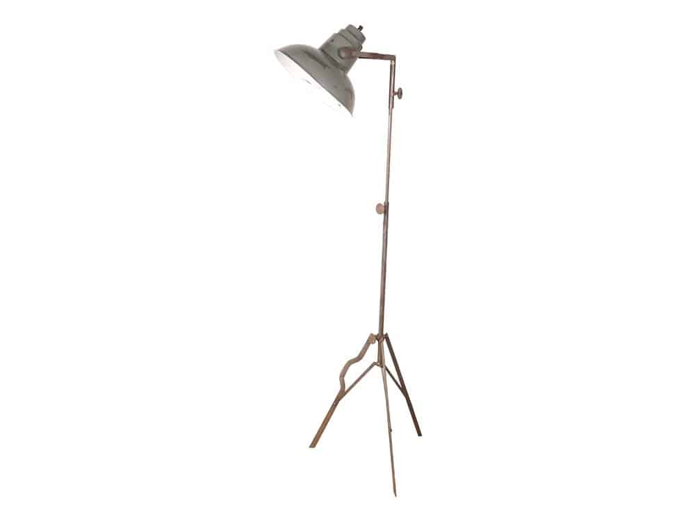 Distressed Metal Floor Lamp for Hire Devon, South West