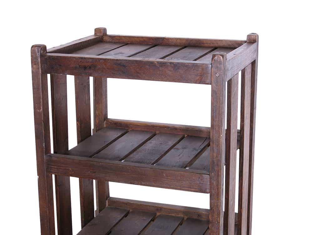 Industrial Wooden Slatted Shelf for Hire