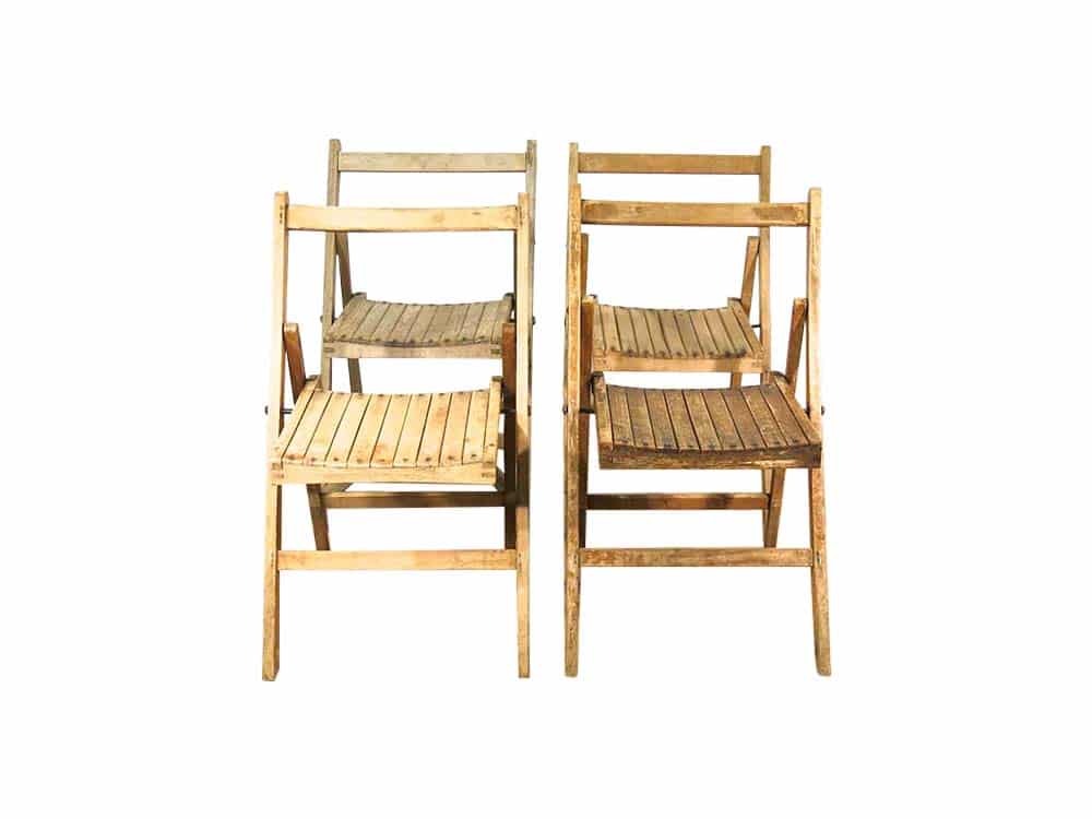 Rustic Wooden Folding Chair Hire Bristol, Dorset, Hampshire