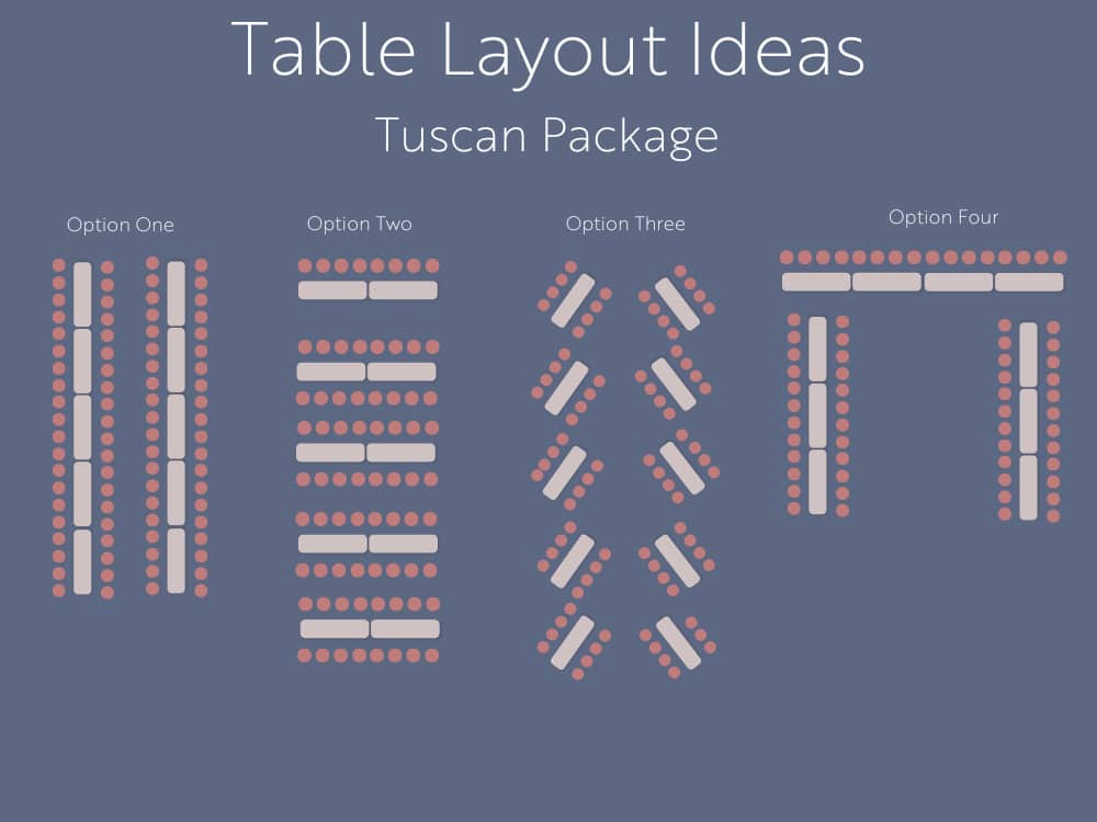 Tuscan Style Furniture Hire