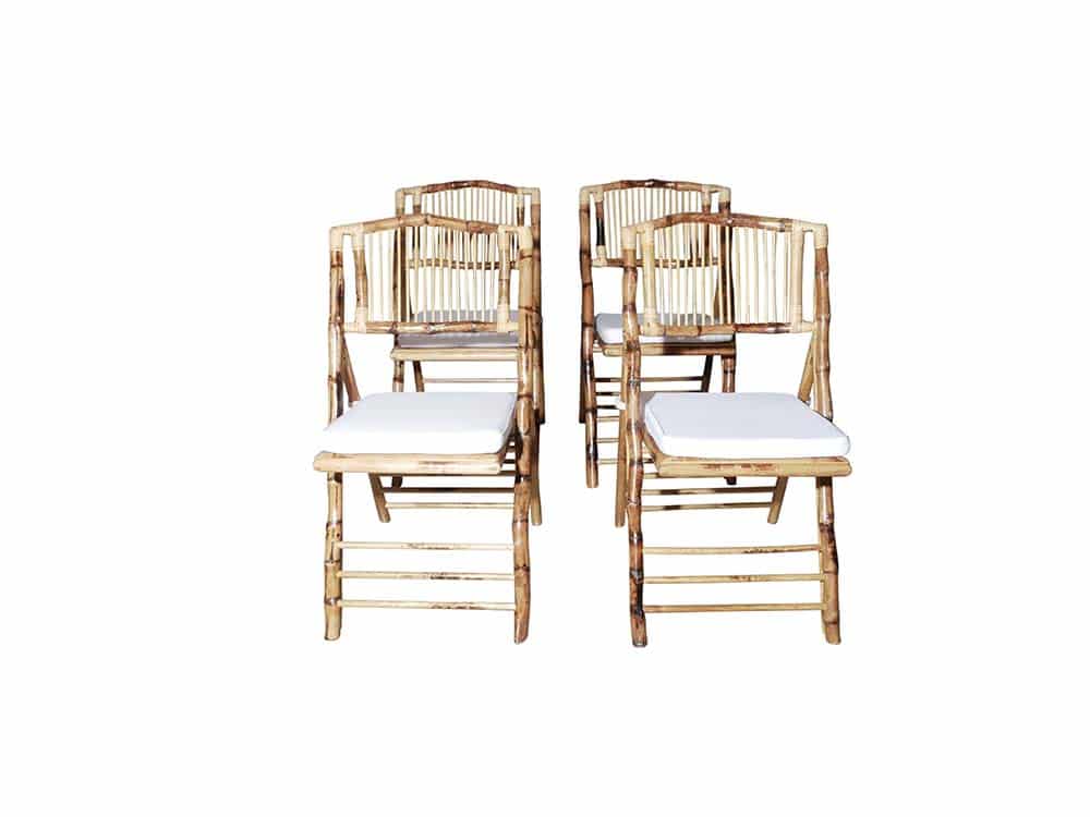 Bamboo Folding Chair Hire for Weddings Devon, Somerset, South West