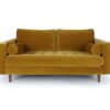 Westmister 1 a Gold Velvet Sofa for Hire