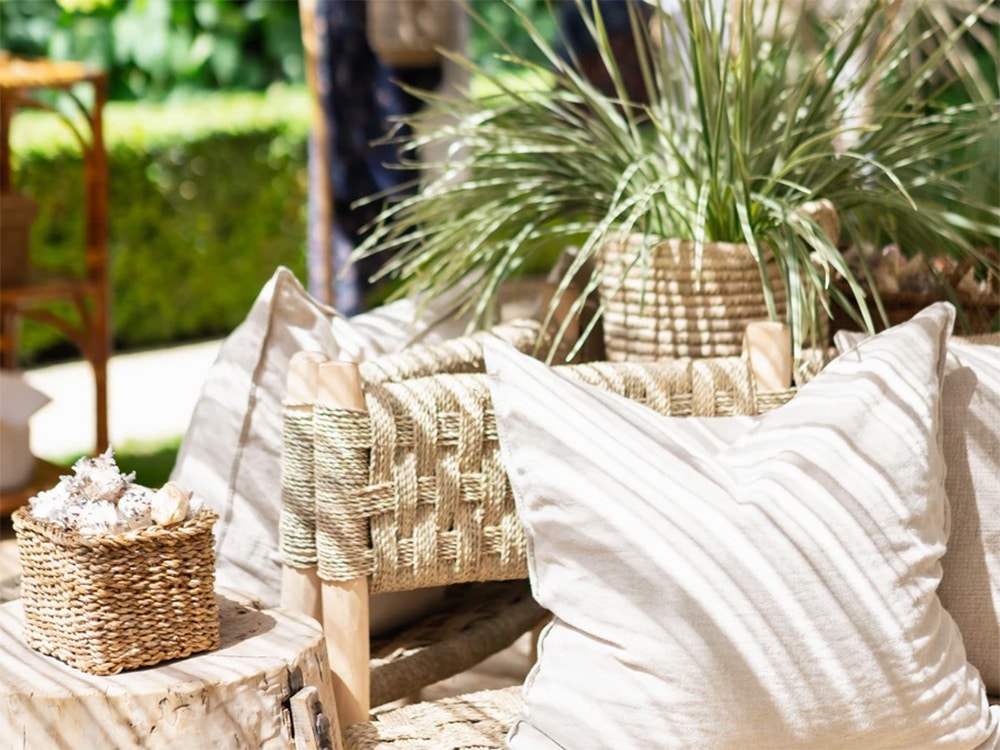 Natural lounge furniture for hire