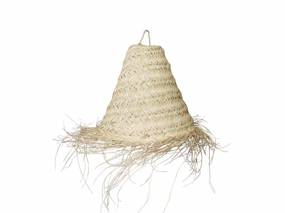 Conical Seagrass Lampshade for hire