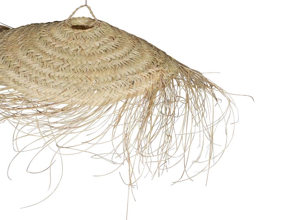 Parasol Seagrass Lampshade for hire