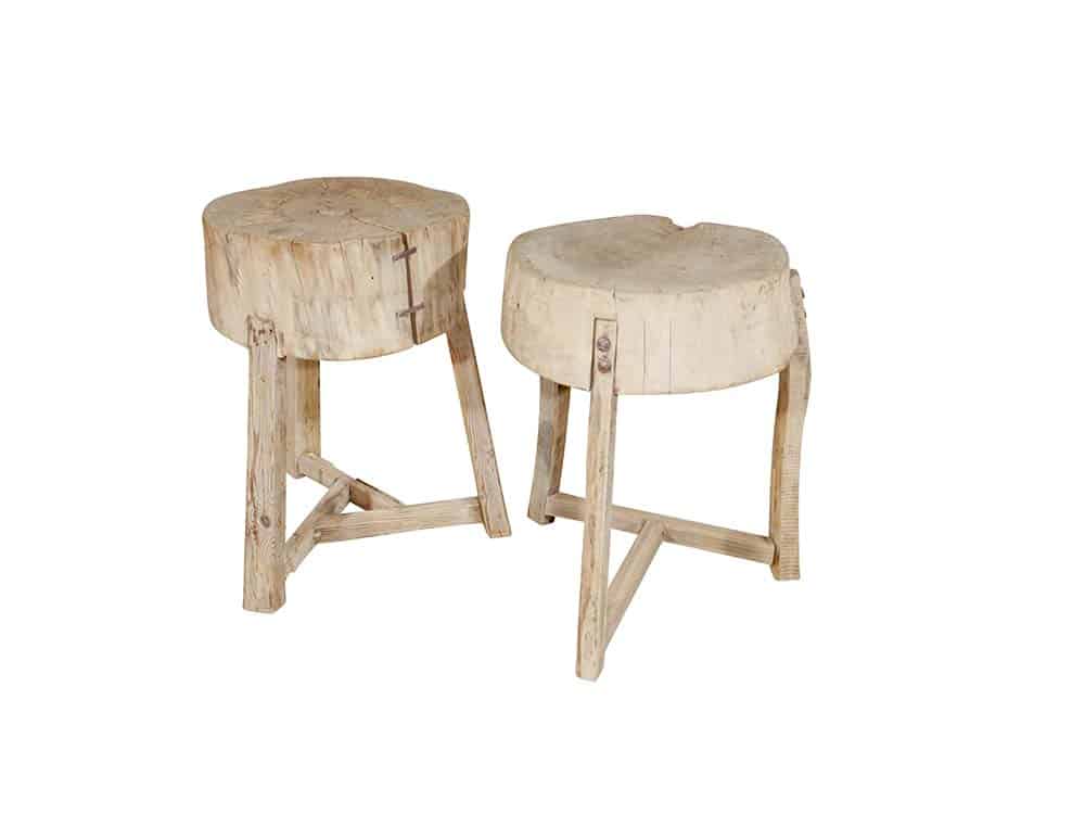 Rustic Chopping Block Tables for Hire, Garden Furniture Hire