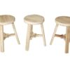 Harlyn 3 a Rustic Stool Hire
