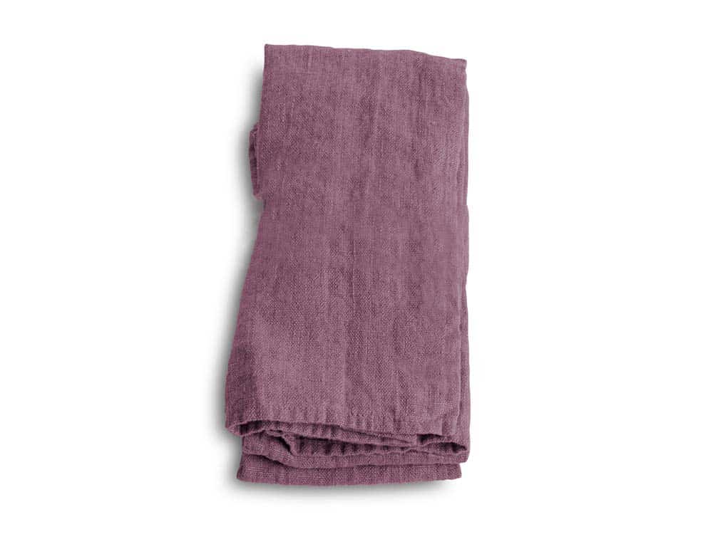 Pure Linen Napkin For Hire. Old Rose