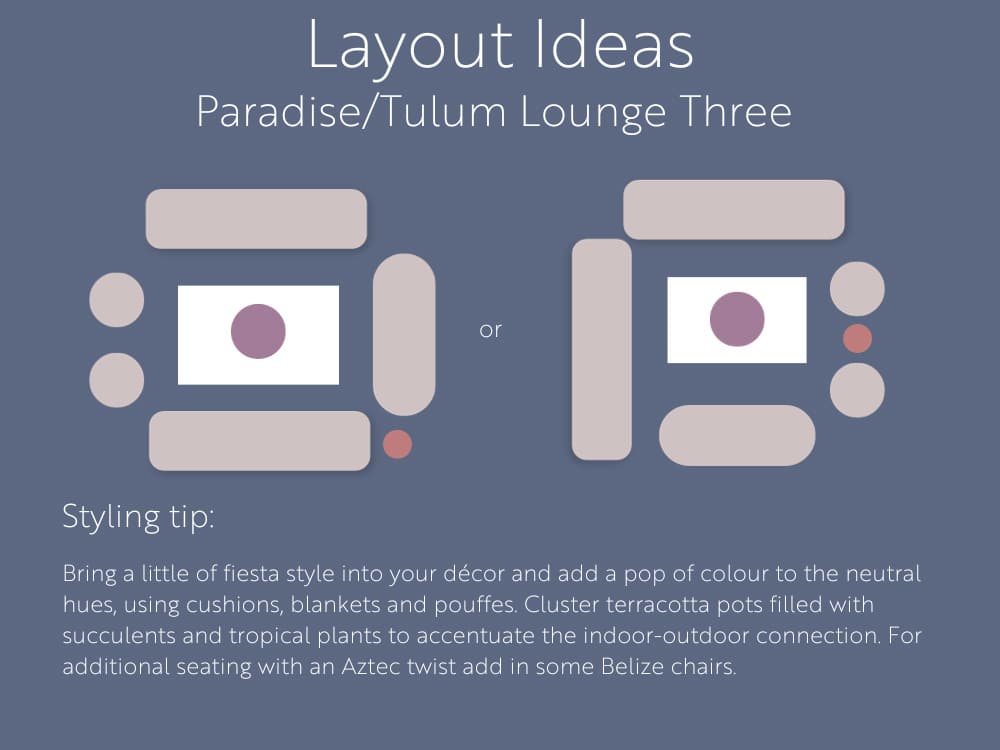 Paradise Lounge Package, Garden Furniture Hire