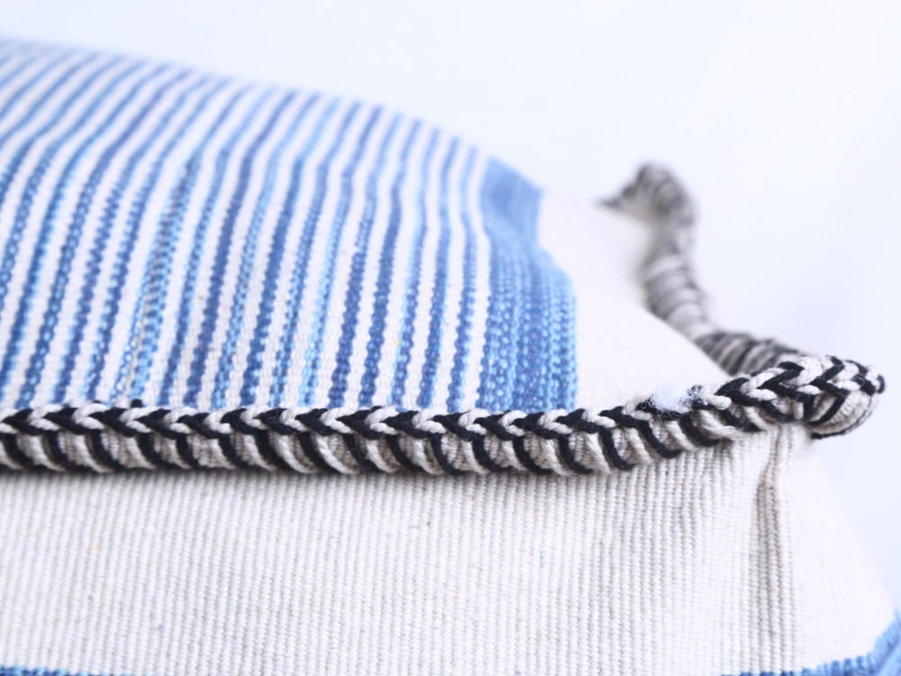 Striped Pouf for Hire