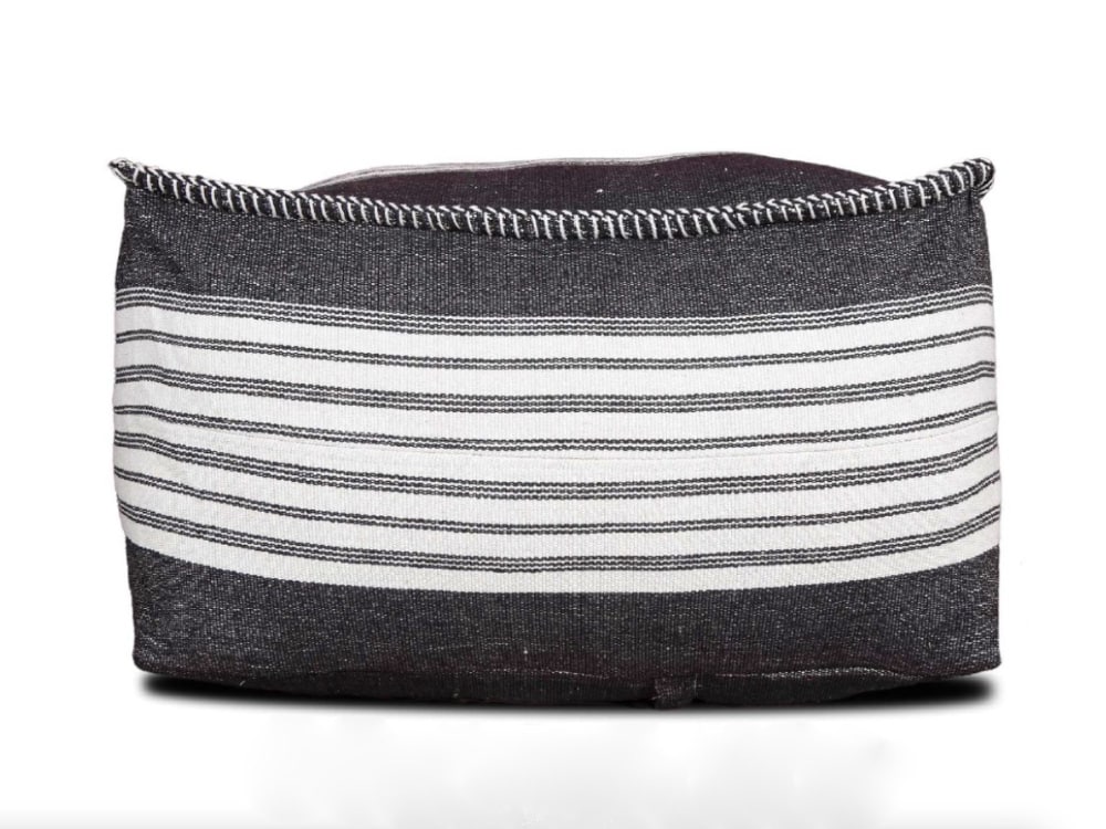 Striped Pouf for Hire