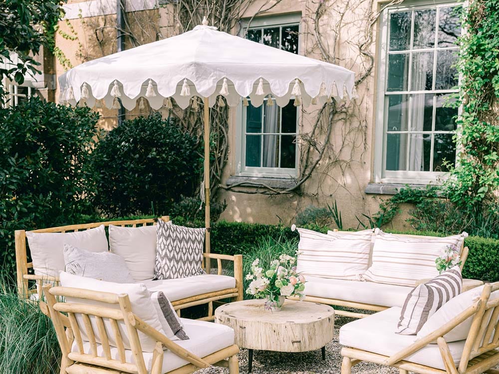 White Parasol for Hire